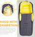 Universal Waterproof Thicken Footmuff for Stroller - Baby Stroller Sleeping Bag with Thermal Fleece Lining