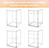 keyunchengbao 3 3 Countertop Baby Bottle Organizer, Tiers Adjustable Clear Acrylic Baby Bottle Storage Organizer