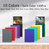 1000Pcs 10 2.5" 3.5", Trading Card Sleeves, Colors Top Loading Sleeves for Standard Cards X Card Protector for Baseball