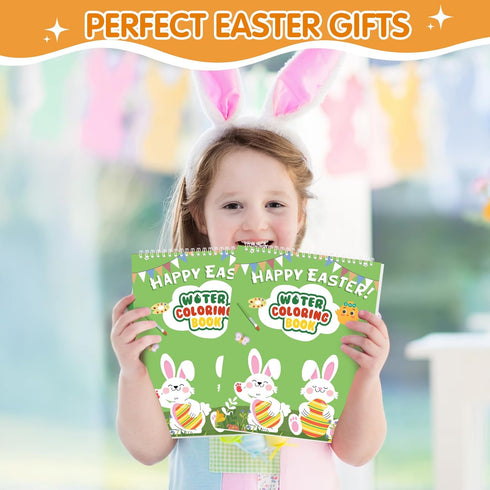 iRugosa hapfyer Set 2 4 5 6 7 8 Paint with Water Coloring Books for Toddlers - Easter Basket Stuffers Gifts - Easter
