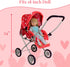 Set, 3-in-1 3-4 Baby Doll Stroller Play Babydoll Stroller with Removable Bassinet Baby Carriage for Dolls Toy Doll