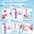 195PCS 3D 3+ BTEC Princess Blue DIY Balloon Animals Craft Kit with Pump, DIY Sticky Balloon Maker Toy with Bouncy