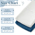 Homiest 2 Pack Changing Pad Cover, White + Light Navy Blue Changing Table Sheets, Ultra Soft Fleece Minky Dot Fabric