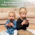 9oz/260ml 4 Pack, haakaa Hippo Pouch Reusable Pouches for Toddlers, Reusable Baby Food Pouches for Homemade Organic