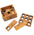 BSIRI Wooden Board Games Educational Sets - Classic Rustic Golf Game for Coffee Table or Home Decor (Gopher Holes)