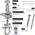 Stainless Steel Hanger with Smooth Swing Bearings - Heavy Duty 180°+360° Swivel Hook, 1500 lb Capacity for Hammock Chair