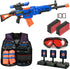 Bigpower Electric Kids Toy Sniper Rifle with Scope - Tactical Vest Kit, 4 in 1 Automatic Sniper Rifle Toy Guns for Boys