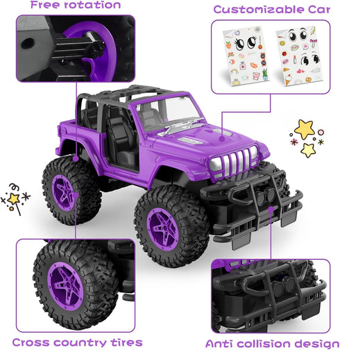 NQD RC Cars 1:16 Scale Jeep, 80 Min Playtime 2.4GHz Off-Road Trucks for Toddlers Girls Kids Teens
