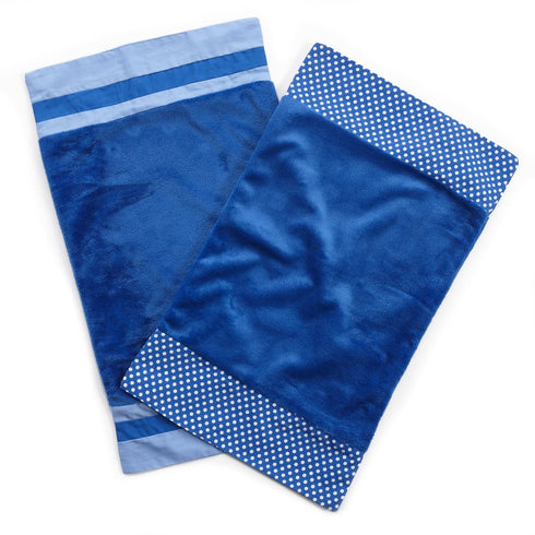 One Grace Place Simplicity Blue Burp Cloth, Blue, Light Blue, White