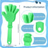 ZCYSRLQIN 100 7.5 Inch Pieces Lime Green Hand Clappers Clappers Noisemakers Noise Makers Party Favors Plastic Clapper