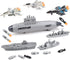 deAO Aircraft Carrier Toy Military Submarine Naval Ship Play Set with Planes