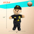 14 Inch Singing Dancing Police Teddy Bear Playing Bad Boys What You Gonna Do Song Musical Interactive Stuffed Animal
