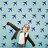 Melissalove 24pcs/Set Airplane Wall Pattern Decals for Kids Room, Dark Blue DIY Wall Decor Stickers