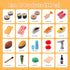 Funpynani Set, 34Pcs, 3+ Sushi Slicing Play Food Ages LED Light with Color Changing Pretend Food Toys Accessories