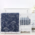 Dinosaur Crib Bedding Set for Boys, 4 Pieces Blue Baby Nursery Bedding