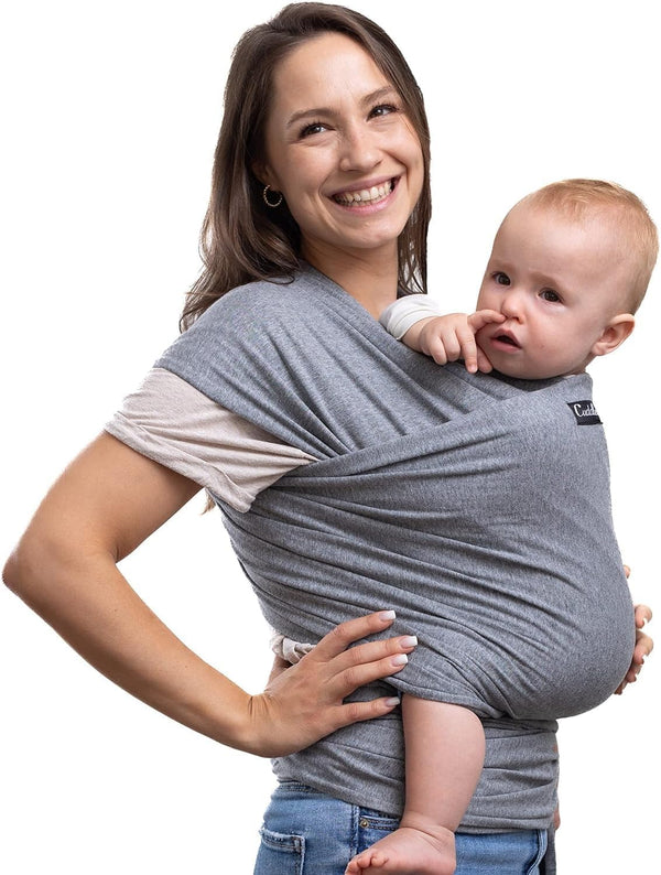Cuddlebug Hands-Free Baby Carrier - Soft & Stretchy Wrap for Newborn to