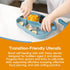 NumNum Toddler Utensils - Pre-Spoon, Fork, Spoon & Knife GOOtensils, 4th Stage Silverware Feeding Kids Aged 2+ Years,