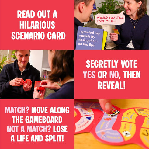 Lucky Egg Would You Still Love Me IF - Fun Valentines Day Game for Couples - Couples Card Game Romantic & Hilarious