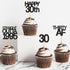 48 Pack Black Straight Outta 1995 Cupcake Toppers, 30th Birthday Party Decoration