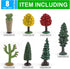 Set Realistic Plastic Trees Toys Plant Toy for Kids Sensory Bins Learning Toys Realistic Food Figurines School Projects