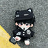 niannyyhouse 20cm Plush Doll Clothes Hat Coat Shirt Pants Backpack Glasses Black Cat Set 8in Doll Accessories Dress Up