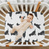Vdsrup 52 28 9In Crib Sheets for Boys Girl Labrador Retriever Breathable Mini Crib Mattress Sheets Fitted, Dogs Toddler