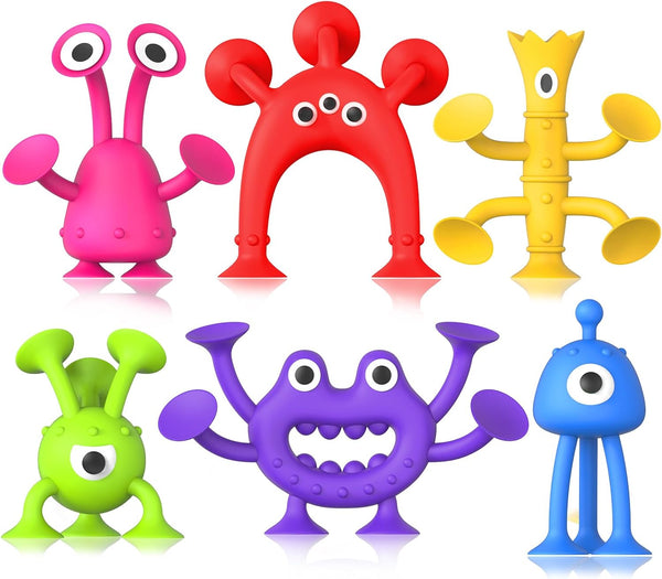 Baby Bath Toys Suction Toy, Sensory Suction Cup Toys for Toddlers, No Hole Bath Toys for Boys Girls