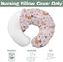 Cute Chicken Boho Floral Baby Nursing Pillow Covers for Boy Girl Chickens Flowers Leaves Nursery Slipcovers