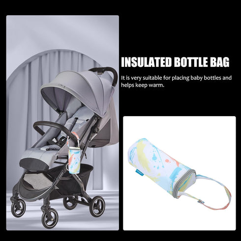 SECFOU Insulated Bottle Cooler Bag with Thermal Insulation, Portable Breastmilk Storage Bag for Daycare and Travel