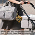 YETTASBIN Sunflower Portable Pacifier Holder Case with Metal Hook Buckle & Zipper for Diaper Bag and Stroller