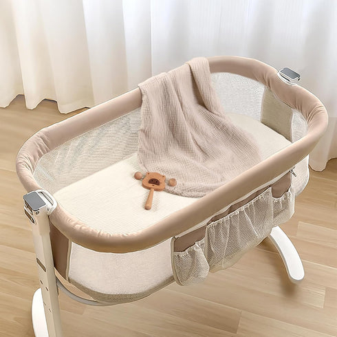 Soft Muslin Bassinet Sheets for Babies - Fitted and Breathable