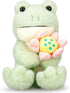 IKASA 13.5" Frog Stuffed Animals Plush Toys, Cute Soft Cuddly Gift for Family Kids