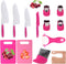 13 Pieces Montessori Kitchen Tools for Toddlers, Safe Knives Set for Real Cooking with Cutting Board