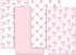 CroBlissful 4 Pack Coquette Pink Bows Baby Crib Fitted Sheet 52'' x