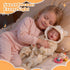 17 Inch 3+ BABESIDE Drink and Wet Reborn Baby Doll Realistic Sleeping Newborn, Can Drink Water & Pee, Full Body Soft