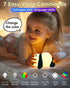 6 30-Minute Voice Control Panda Night Light, Colors Timer, Cute Animal Silicone Nursery Night Light Rechargeable Table