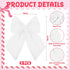 2 11 16 inch Riceshoot Pcs Large Crib Bows x Coquette Bow Decorations for Nursery Crib Canopy Bed Large Bow Room