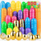 V-Opitos 300PCS Plastic Easter Eggs, 2.4'' Bulk Empty 288 Colorful with 12