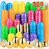 V-Opitos 300PCS Plastic Easter Eggs, 2.4'' Bulk Empty 288 Colorful with 12