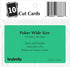 Brybelly Lot of 10 Poker Size Cut Cards