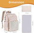 vosmles Backpack Backpack Stylish Baby Diaper Bag, Baby Bag with Changing Pad, Pacifier Case& Stroller Straps, Large