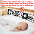Black and White High Contrast Baby Toys, Soft Book for Newborn Brain Development, Infant Sensory Crinkle Toys