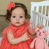 20 Inch Set, F963 3+ SCOM Reborn Baby Doll, Realistic Toddler Girl Doll with Soft Weighted Cloth Body & Vinyl Limbs