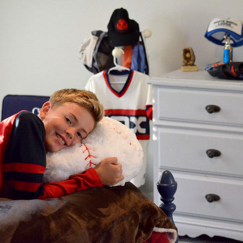 Baseball Pillow Plush for Boys - Soft Stuffed Throw Toy Gifts, Sports Room Decor for Ages 8-12