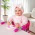 1220 Inch 3+ BABESIDE Baby Doll High Chair for Dolls, Foldable Table Seat Doll Furniture, Portable Feeding Chair