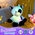 15'' Glow Guards Light up Music Cow Stuffed Animals Glowing Singing Soft Plush Toy with Lullaby Songs LED Night Lights