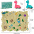 Kids Car Track Set Puzzle Racer with 2 Dino Cars, Toys for Boys Ages 2-6, Montessori Car Tracks for Toddlers