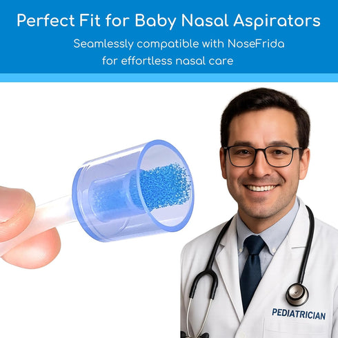 120-Pack Premium Baby Nasal Aspirator Hygiene Filters, Replacement for NoseFrida, BPA Free