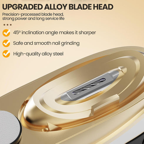 generic 2 Trimmer Automatic Electric Nail Clipper Speed Electric Nail with LED Light Nail Cutter with Nail Debris