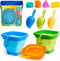 AuntyFey Collapsible Beach Toys Sand Toys for Toddlers 1-3, Beach Toy Sand